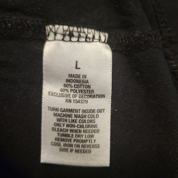 Aeropostale Black Short Sleeve Tee Size L - Picture 3 of 3